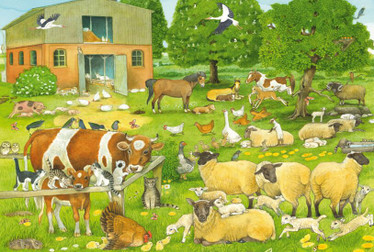Schmidt Animal Families on the Farm palapeli 100 palaa