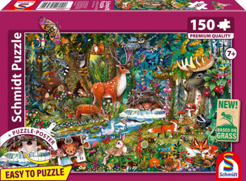 Schmidt Animals in the Forests of Europe palapeli 150 palaa