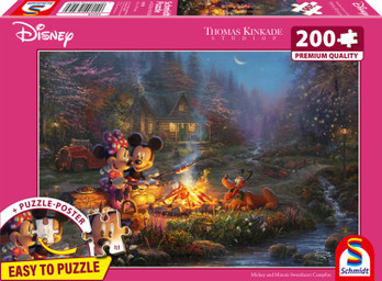 Schmidt Mickey and Minnie Sweetheart Campfire palapeli 200 palaa