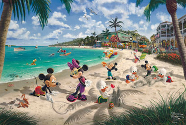 Schmidt,Thomas Kinkade Mickey and Minnie in Florida palapeli 200 palaa