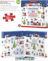 Eurographics Christmas Town Joulukalenteri palapeli 24x50 palaa