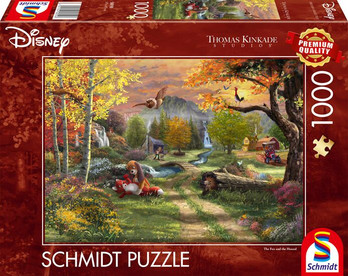 Schmidt,Thomas Kinkade, The Fox and the Hound,palapeli 1000 palaa