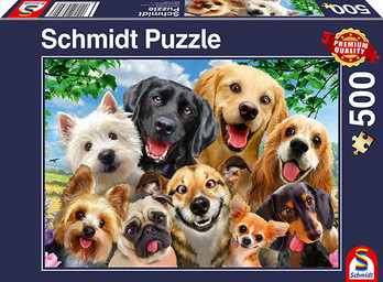 Schmidt Dog Selfie palapeli 500 palaa