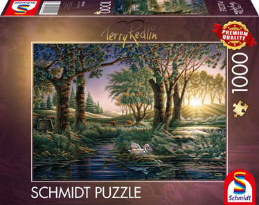 Schmidt, Terry Redlin, Morning magic at the lake palapeli 1000  palaa