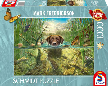 Schmidt Chocolate Labrador Takes a Cool Dip palapeli 1000 palaa