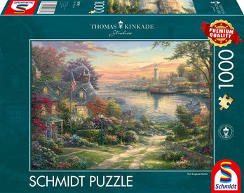 Schmidt,Thomas Kinkade, New England Harbour, palapeli 1000 palaa