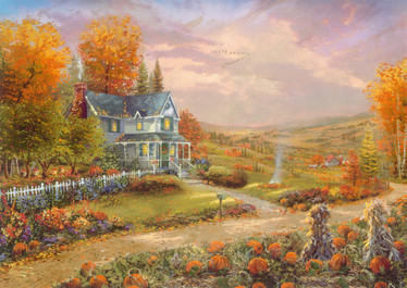 Schmidt Thomas Kinkade Autumn at Apple Hill palapeli 500 palaa