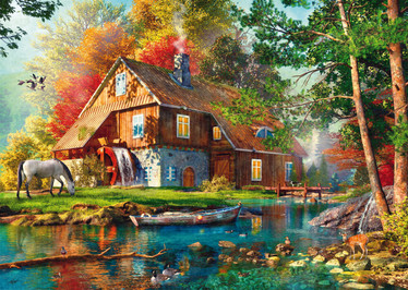 Schmidt Water mill in autumn palapeli 1000 palaa