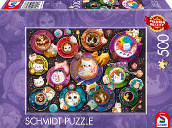 Schmidt Coffee art Kittens palapeli 500 palaa