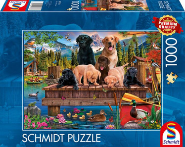Schmidt A family of dogs at the lake palapeli 1000 palaa