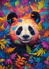 Schmidt Panda in a rainbow-coloured forest palapeli 1000 palaa