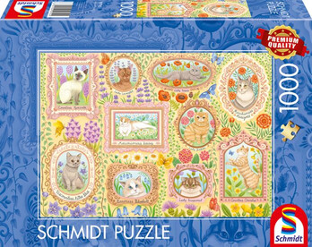 Schmidt Aristocratic Cats in Full Bloom palapeli 1000 palaa
