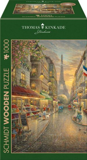 Schmidt, Thomas Kinkade,Paris Cafe palapeli puuta 1000 palaa