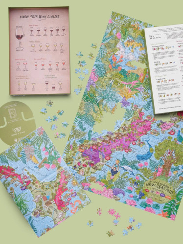 Water&Wine, New Zealand Wine palapeli 1000 palaa