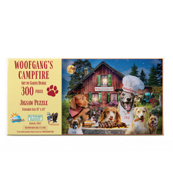 SunsOut XXL, Karen Burke, Woofgang´s Campfire palapeli 300 palaa