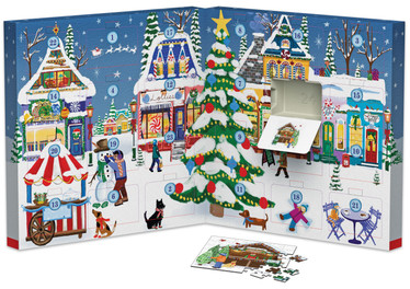  Eurographics Christmas Town Fair joulukalenteri 24 x 50 palaa