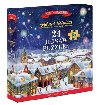Eurographics  Christmas Memories Joulukalenteri palapeli 24x50 palaa
