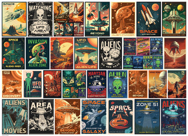 Eurographics Alien Invasion Collage palapeli 1000 palaa