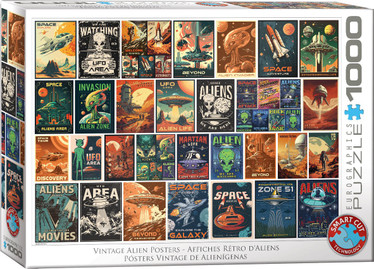 Eurographics Alien Invasion Collage palapeli 1000 palaa