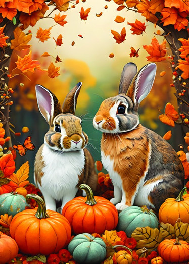 Alipson Autumn Bunnies palapeli 500 palaa