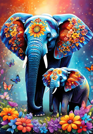 Alipson Elephants - Maternal Love Collection palapeli 1000 palaa