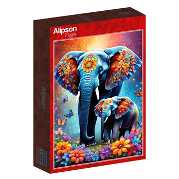 Alipson Elephants - Maternal Love Collection palapeli 1000 palaa