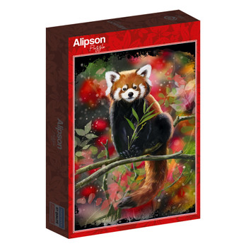 Red Panda Sits On A Branch palapeli 1000 palaa