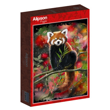 Red Panda Sits On A Branch palapeli 1000 palaa