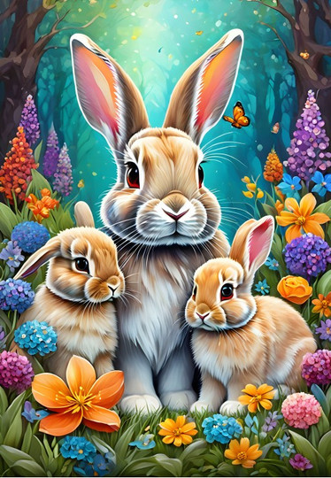 Alipson Spring Bunnies palapeli 1000 palaa