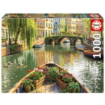 Educa Amsterdam Boat Ride palapeli 1000 palaa