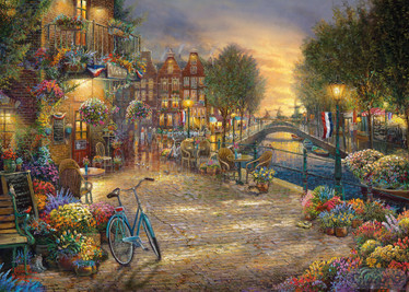 Gibsons, Thomas Kinkade, Amsterdam Cafe palapeli 1000 palaa