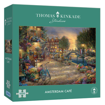 Gibsons, Thomas Kinkade, Amsterdam Cafe palapeli 1000 palaa