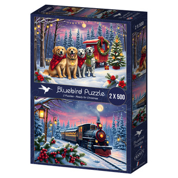 Bluebird Christmas is Coming palapeli 2 x 500 palaa