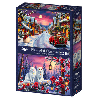 Bluebird Ready for Christmas palapeli 2 x 500 palaa