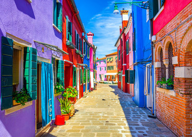 Bluebird Maisons Colorées - Burano palapeli 500 palaa