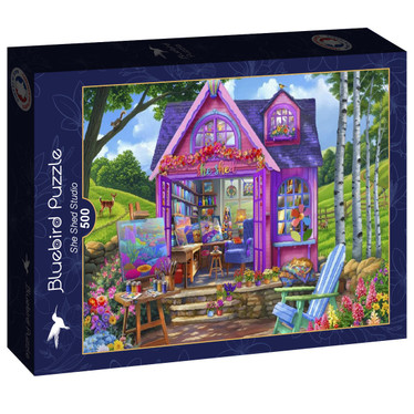Bluebird She Shed Studio palapeli 500 palaa