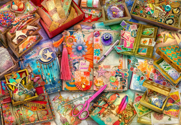 Bluebird The Junk Journaler's Desk palapeli 1000 palaa