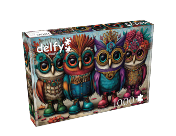 Delfy Booted Owl Quartet palapeli 1000 palaa