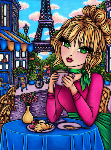 JaCaRou Cafe Paris palapeli 1000 palaa