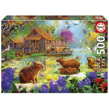 Educa Capybara Village palapeli 500 palaa