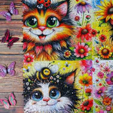JaCaRou Cat-Titude Squad palapeli 1000 palaa