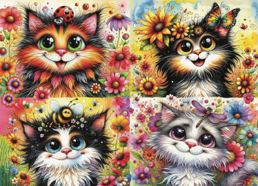 JaCaRou Cat-Titude Squad palapeli 1000 palaa