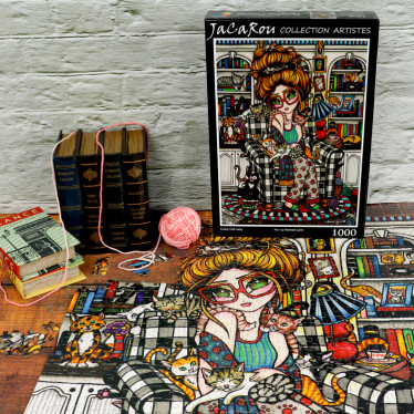 JaCaRou Crazy Cat Lady palapeli 1000 palaa