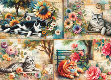 Delfy Catnap in the Park palapeli 1000 palaa