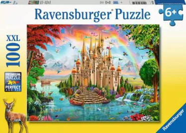  Ravensburg Rainbow Castle palapeli 100 XXL palaa