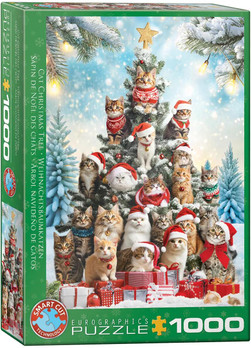 Eurographics Christmas Tree Cats palapeli 1000 palaa