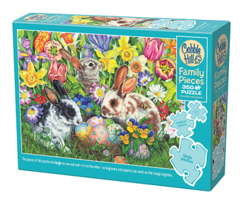 Cobble Hill Easter Bunnies palapeli 350 XXL palaa