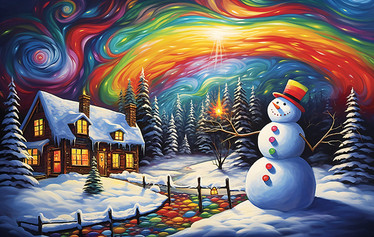 SunsOut Colorful Christmas palapeli 550 palaa