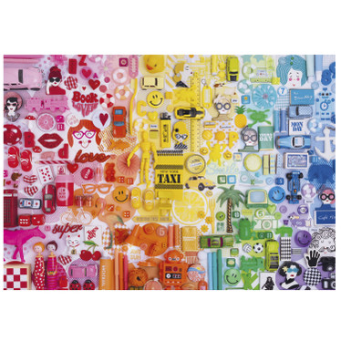 Educa Colors Collage palapeli 500 XXL palaa