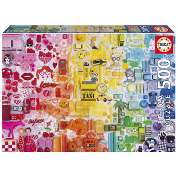 Educa Colors Collage palapeli 500 XXL palaa